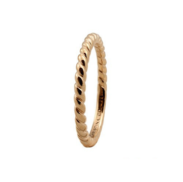 Christina Jewelry & Watches - Rope ring - forgyldt sølv 800-0.1.B